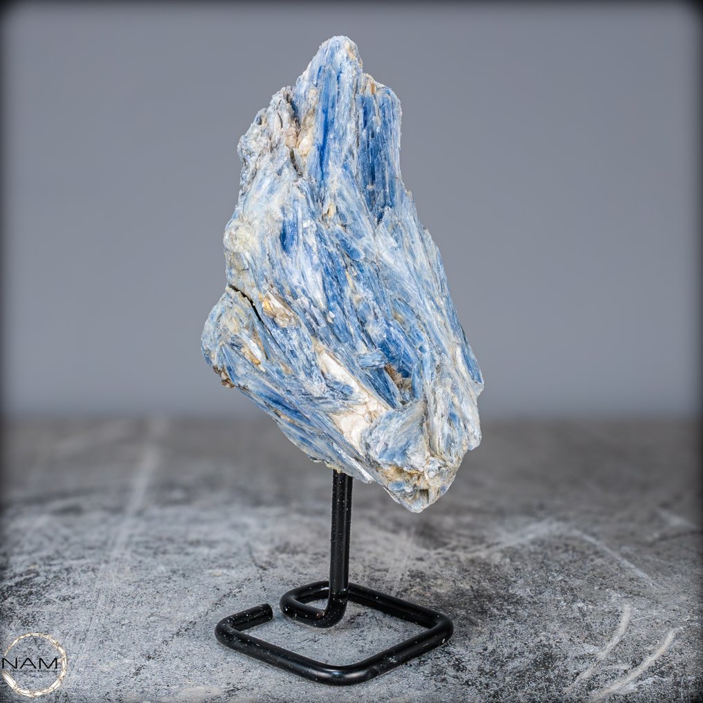 Meget sjældent naturligt kyanitkrystalcluster. på stand- 1058.33 g #1.0