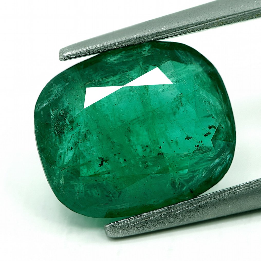 1 pcs  Vert Émeraude  - 3.58 ct - Bellerophon Gemlab #2.1