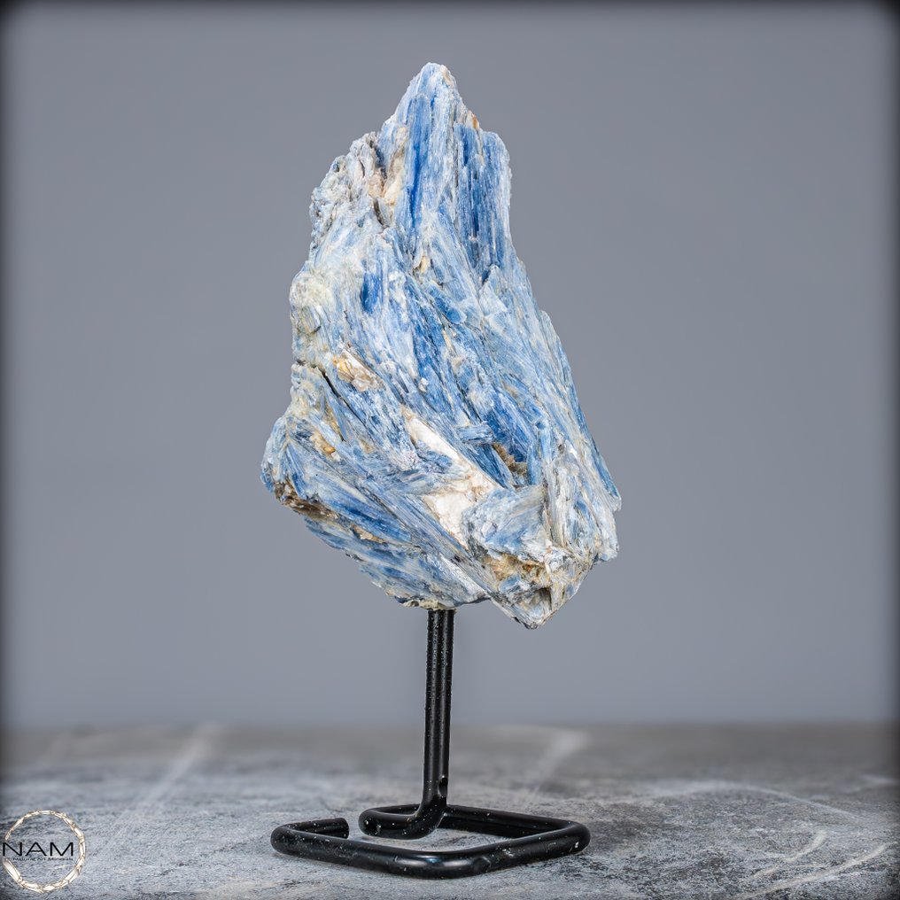 Meget sjældent naturligt kyanitkrystalcluster. på stand- 1058.33 g #4.3