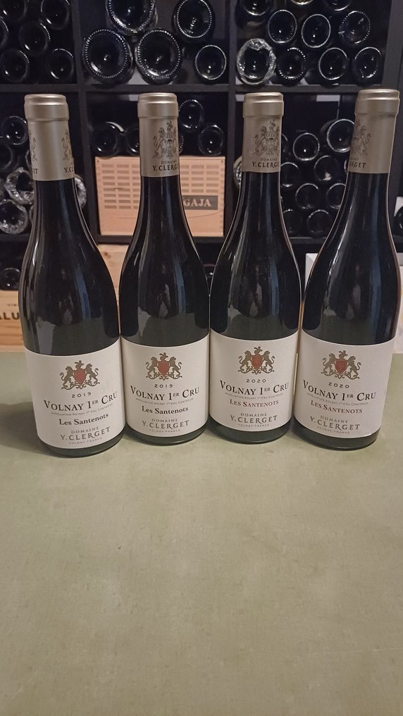 2020 x 2 & 2019 x 2 Domaine Yvon Clerget "Les Santenots" - Volnay 1er Cru - 4 Bouteilles (0,75 L) #1.0