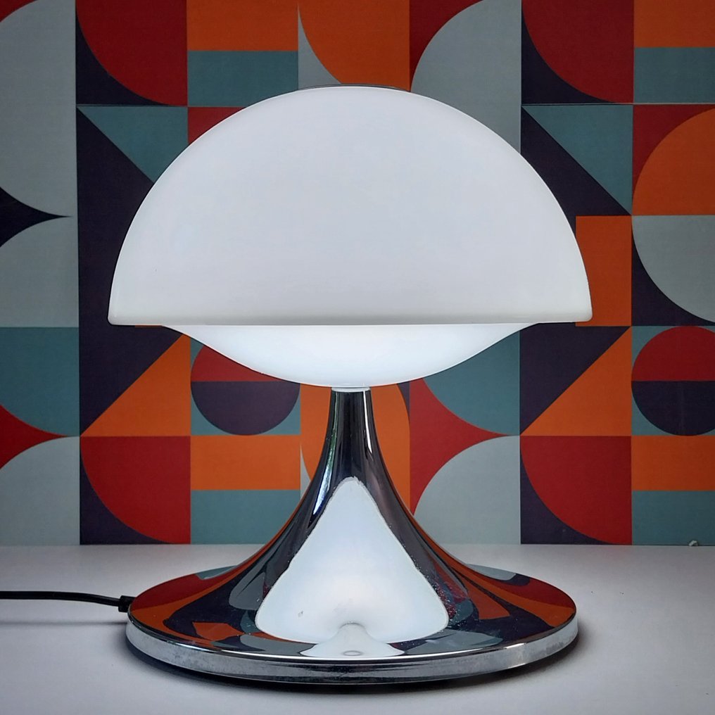Harvey Guzzini - Table lamp - Art. 9002 - Plastic, Chrome plated, Metal - Mushroom #1.0