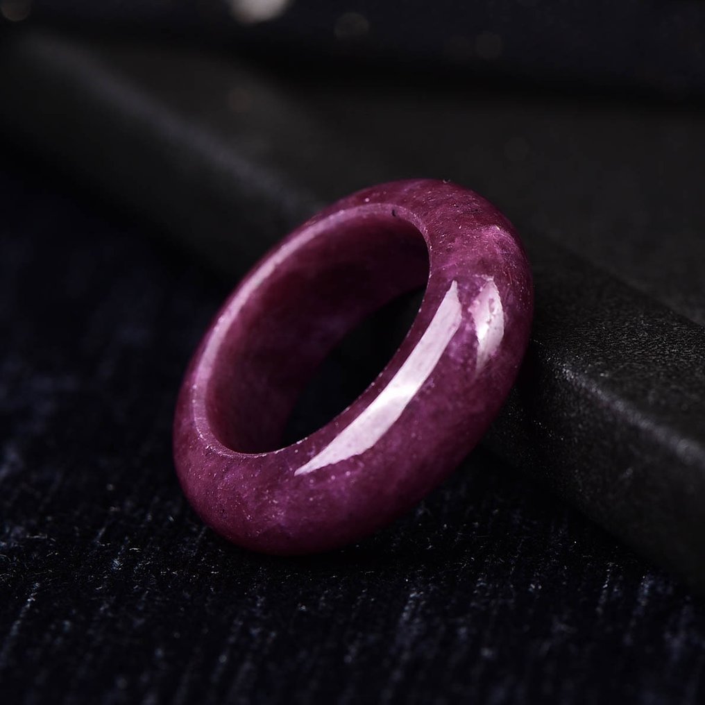 Fără rezervă - Certificat ALGT - Inel imens și extrem de exclusiv din rubin natural O nuanță puternică modelată de natură și timp.- 7.85 g #3.2