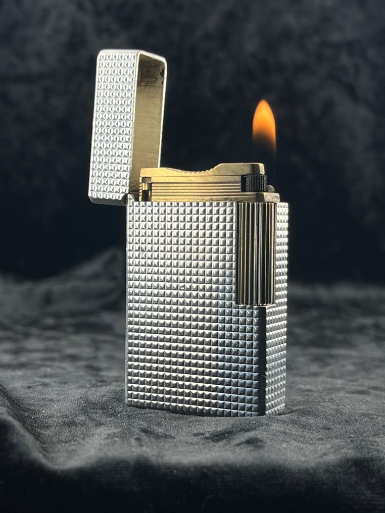 S.T. Dupont - Rare  Vintage Large  Line 1 - 打火機 - 鍍銀 #1.0