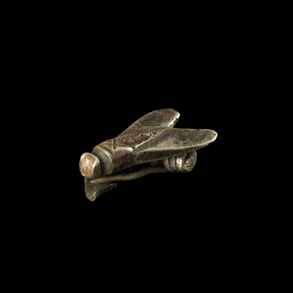 Αρχαία Ρωμαϊκή Ασημί Λεγεωνάριος Πεταλούδα Φιβούλα, Legio IX Hispana, πολύ σπάνιο. #3.2