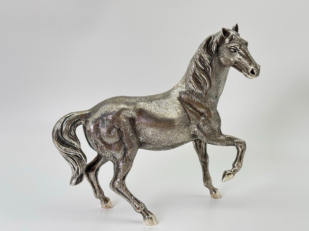 Statuetta - Figura caballo plata - .915 argento #1.0