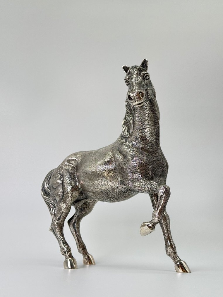 Statuetta - Figura caballo plata - .915 argento #2.1