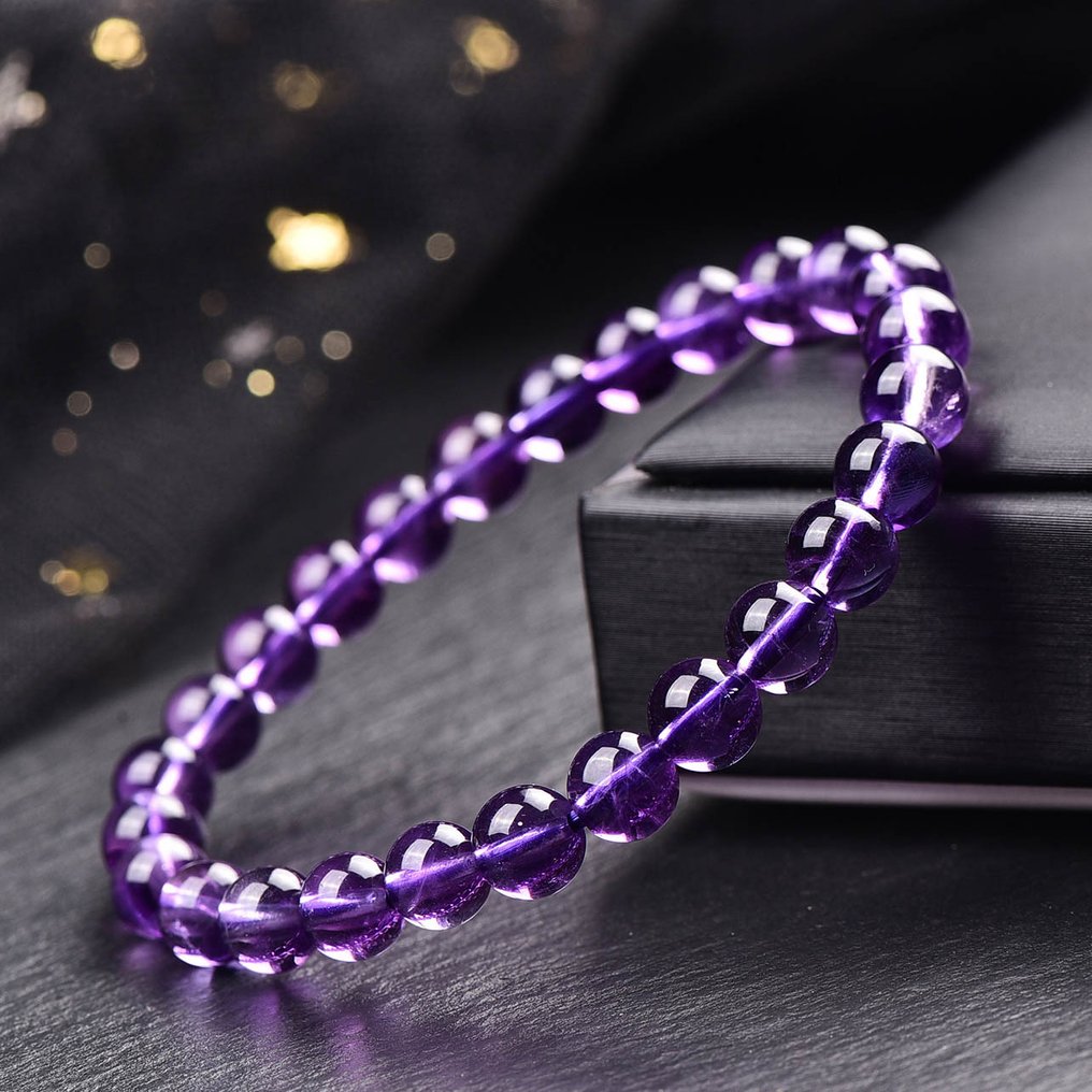 Χωρίς Αποθεματικό - Πιστοποιημένο από ALGT - Βραχιόλι με φυσική Αμέθυστο. Εξαιρετική διαύγεια που ξεχωρίζει με την πρώτη ματιά.- 12.72 g #3.2