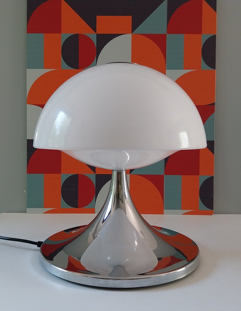 Harvey Guzzini - Table lamp - Art. 9002 - Plastic, Chrome plated, Metal - Mushroom #2.1
