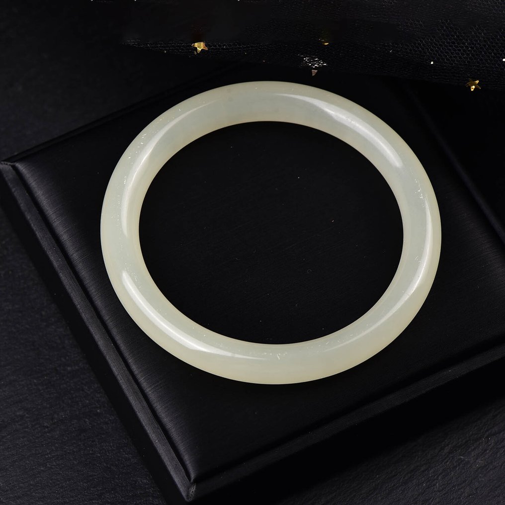 无保留 - ALGT 认证 - 大型天然方解石手镯 艺术与自然优雅的完美融合- 40.34 g #4.3