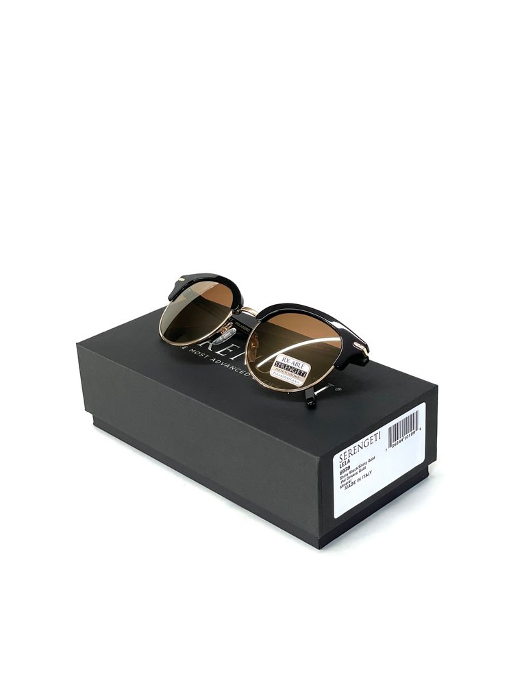 Other brand - SERENGETI, Lela 8939, Black & Shiny Gold, Mineral lenses, Spectral Control Photochromic Polarised - Occhiali da sole #1.0