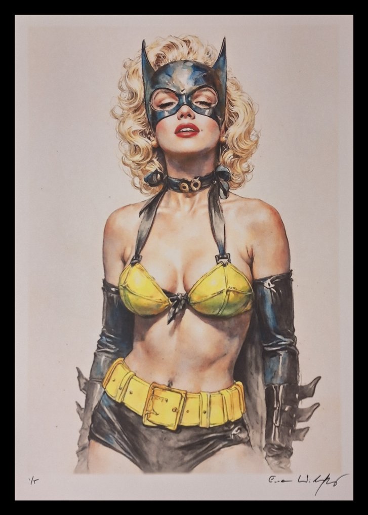 Marilyn Monroe as Batgirl - Vintage Pin Up edition by Emma Wildfang - Large size #1.0