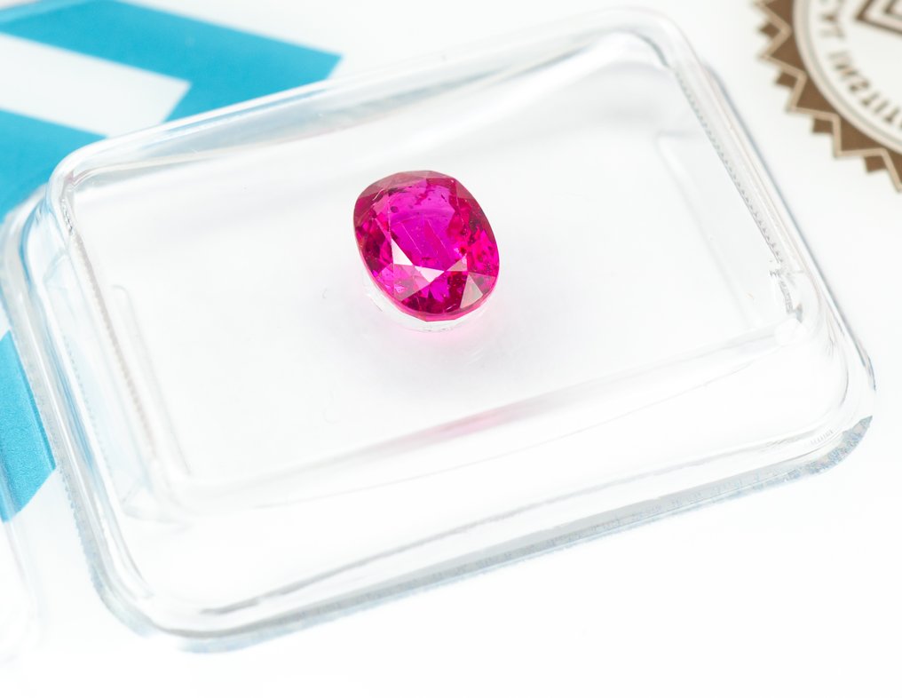 没有保留价 红宝石  - 1.07 ct - 国际宝石研究院（IGI） - 深紫红色 #1.0