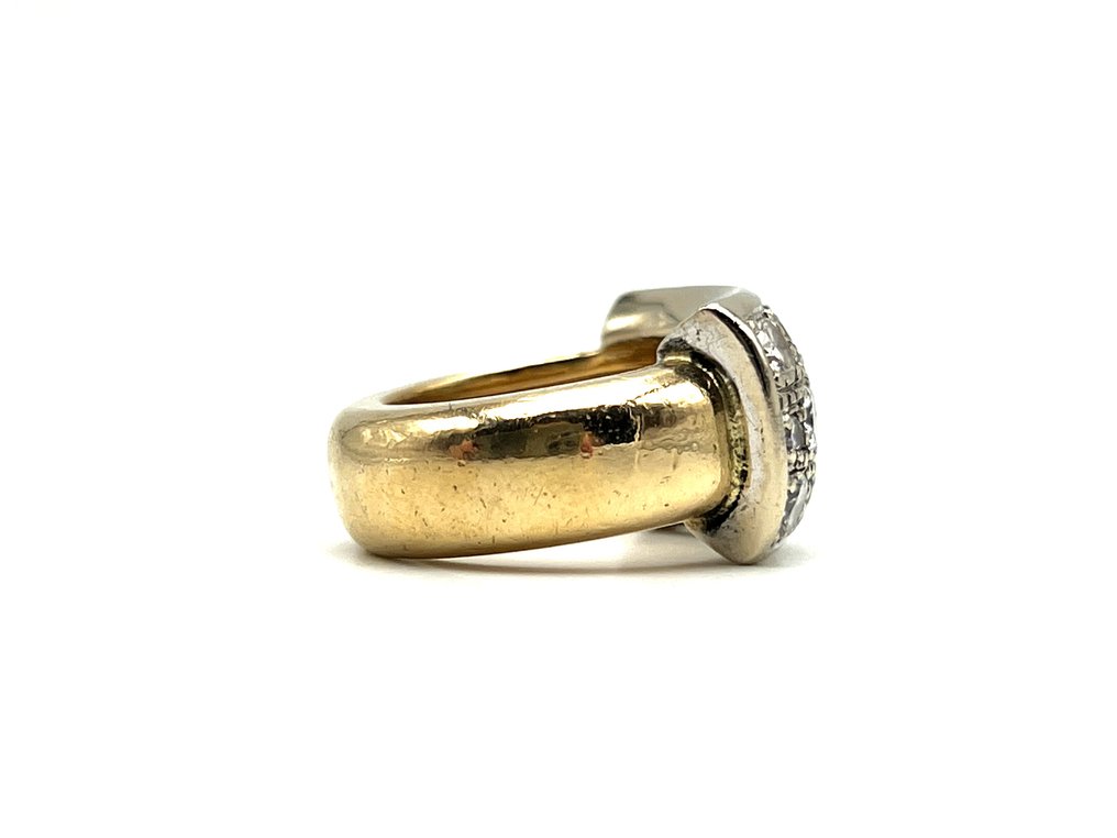 戒指 - 18K包金 黄金, 白金 -  2.20ct. tw. 钻石 (天然)  #1.0