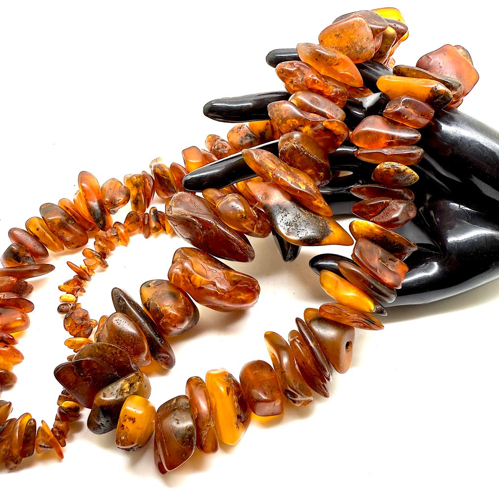 Φυσική ολόκληρη πέτρα Βαλτική ρητίνη - τεράχιο κολιέ 217γρ. - Κεχριμπάρι - Baltic amber - succinite #4.3