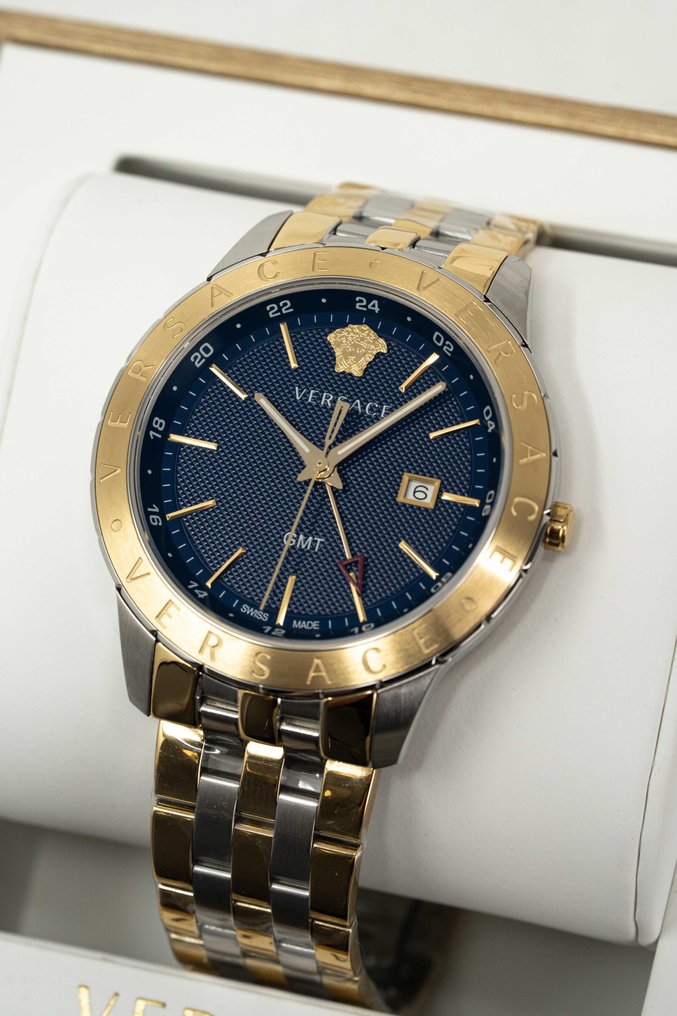 Versace - Univers GMT Blue Two-Tone - VEBK01019 - Men - 2020+  #3.2