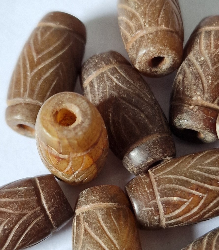 古缅甸，蒲尤国家 Agate 古董项链珠子 - 20 mm #1.0