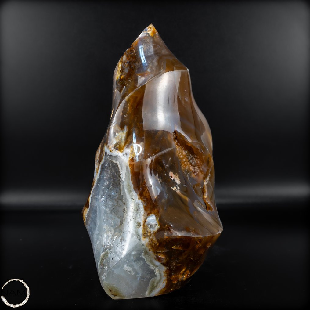 非常罕见的天然精彩欧泊和玛瑙 火焰，秘鲁- 680.29 g #2.1