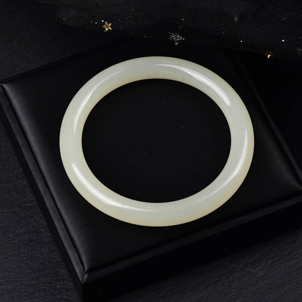 无保留 - ALGT 认证 - 大型天然方解石手镯 自然的光辉- 39.32 g #4.3