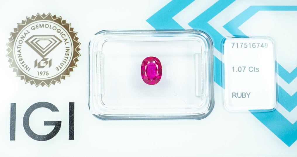 没有保留价 红宝石  - 1.07 ct - 国际宝石研究院（IGI） - 深紫红色 #3.2