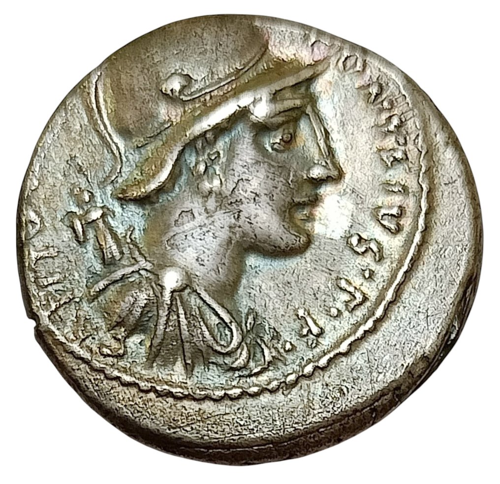 Republika Rzymska. P. Fonteius P.f. Capito, 55 BC. Denarius #1.0