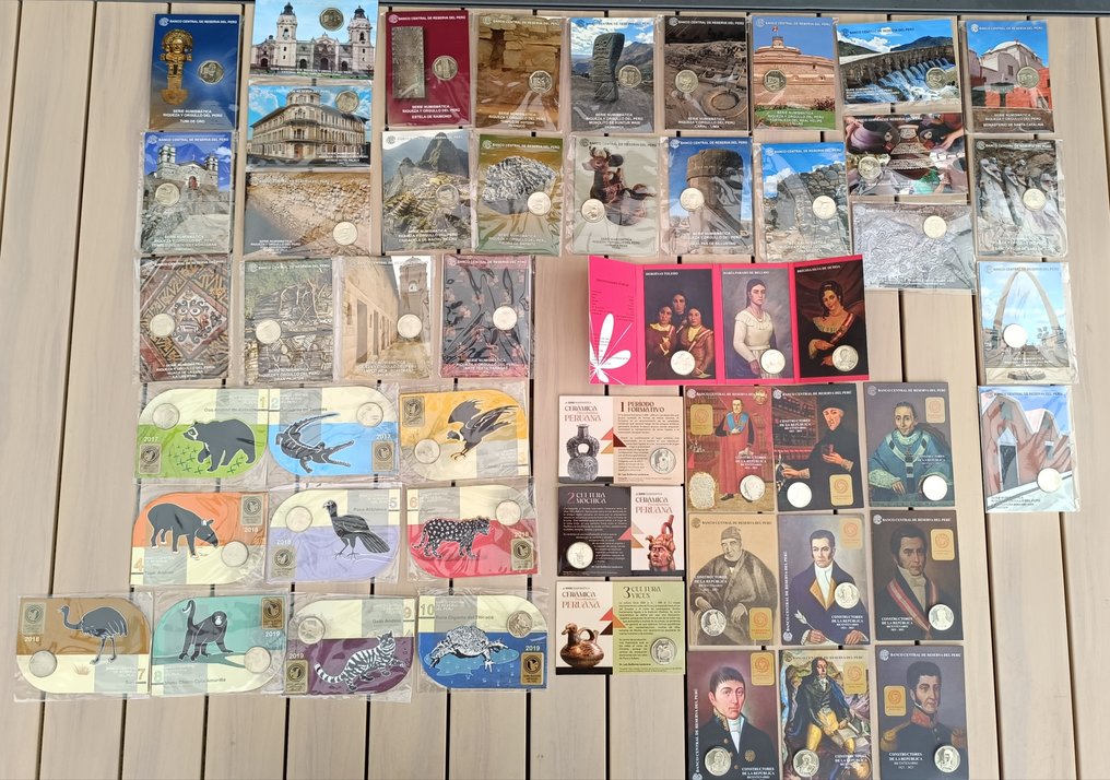 Peru. Lot of 49 Coin Cards 2010-2025  (Nincs minimálár) #1.0