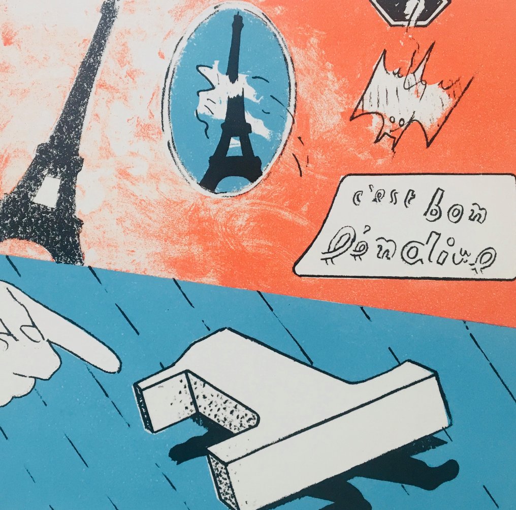 Hervé Télémaque (1937-2022) - Sans-titre - Lithographie originale signée #4.3