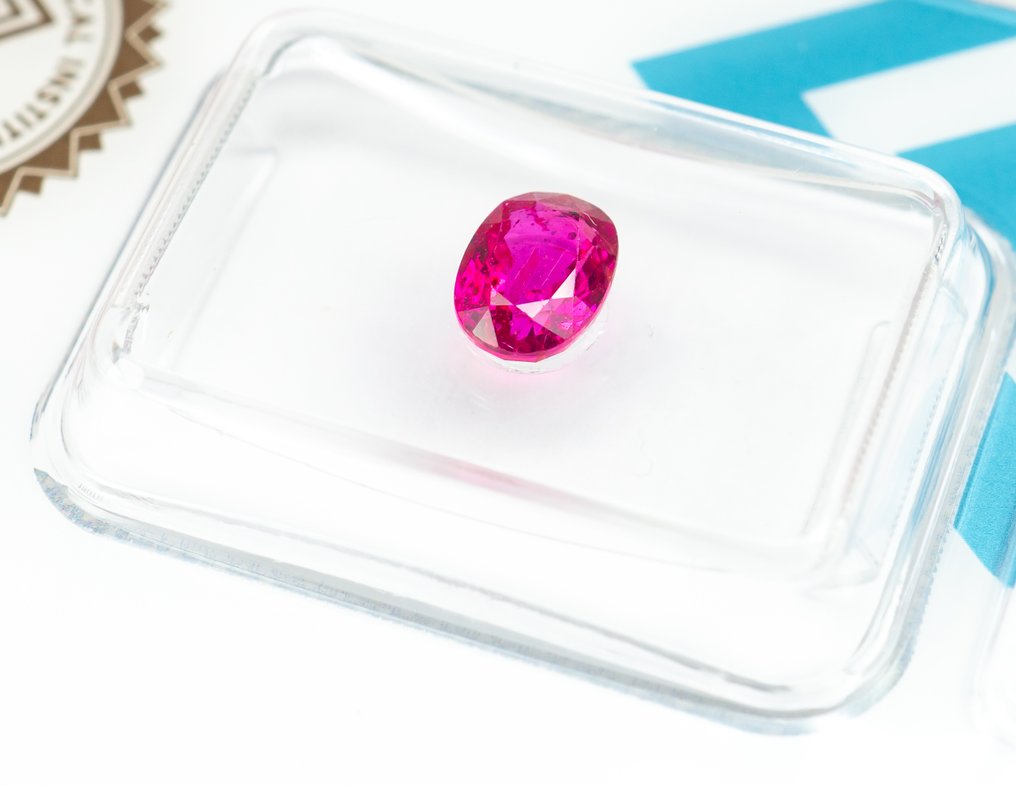 没有保留价 红宝石  - 1.07 ct - 国际宝石研究院（IGI） - 深紫红色 #2.1