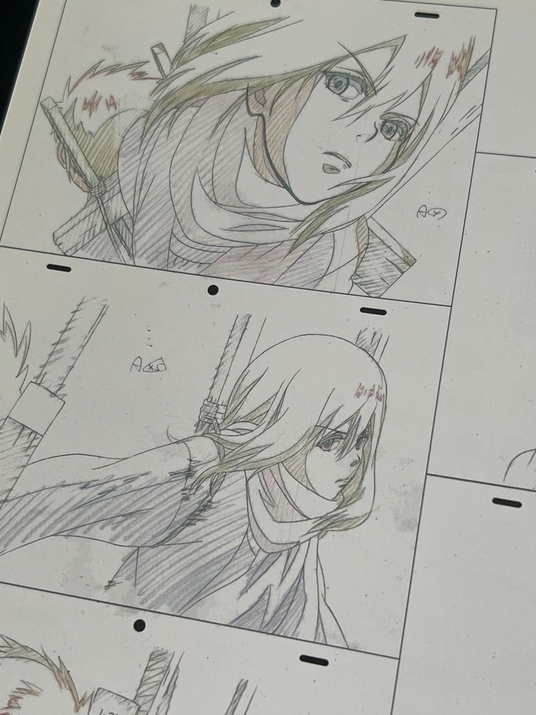 Attack on Titan - 2 Manuscript & Cel Art Book - 2013 FIRST EDITION & Illustration Board - 2013 #4.3