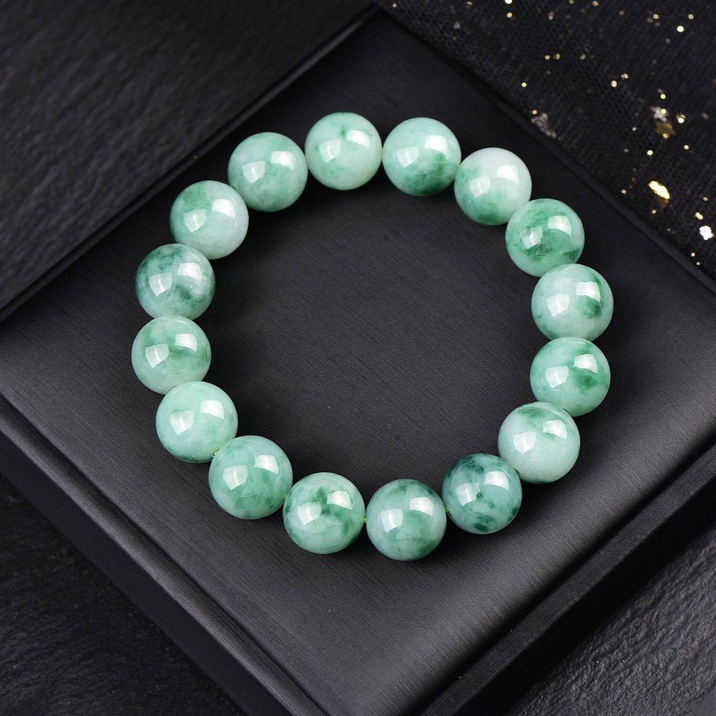 ALGT 认证 - 极其独家的天然翡翠手链 纯粹展现自然之美- 52.62 g #3.2