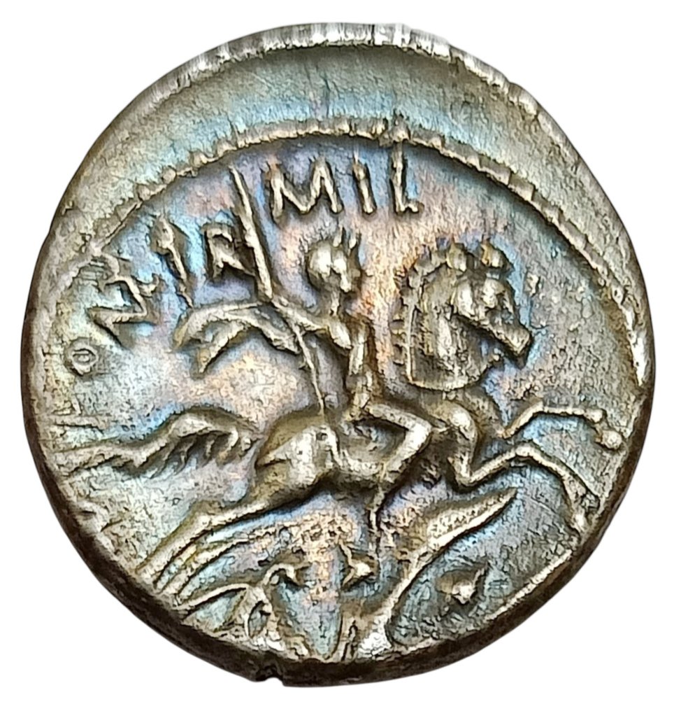 Republika Rzymska. P. Fonteius P.f. Capito, 55 BC. Denarius #1.0