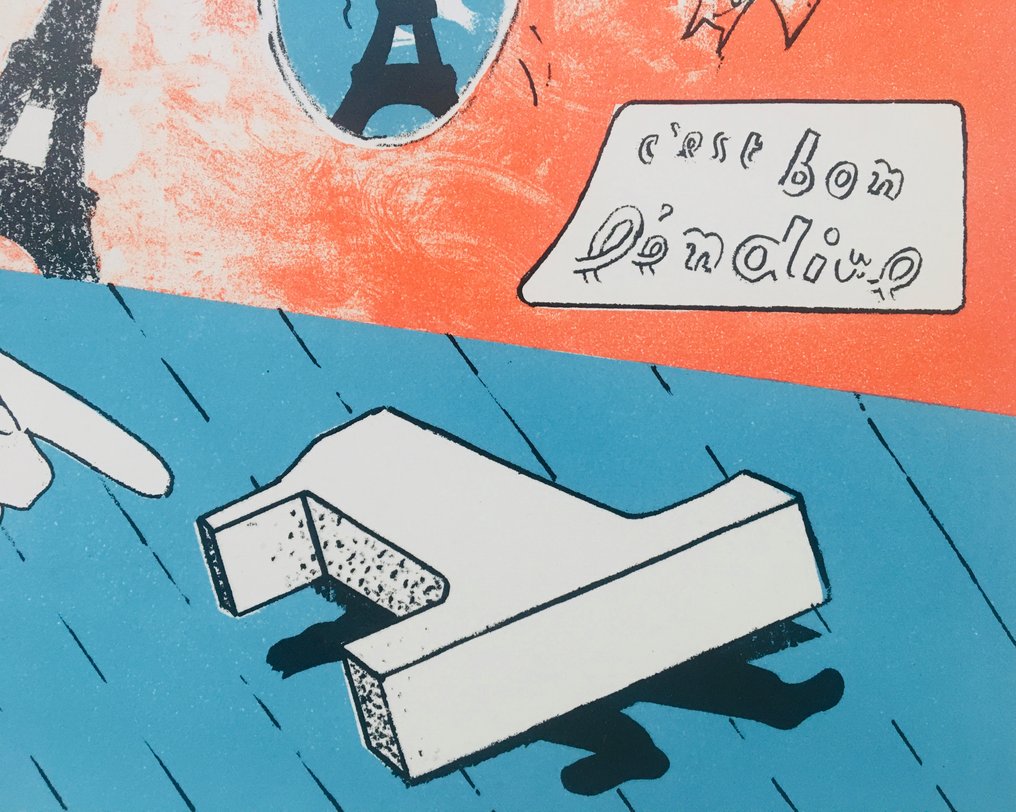 Hervé Télémaque (1937-2022) - Sans-titre - Lithographie originale signée #2.1