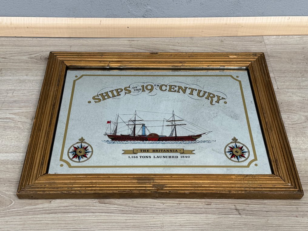 Café spiegel - Tükör - Fa, Üveg - falitükör The Britannia #1.0