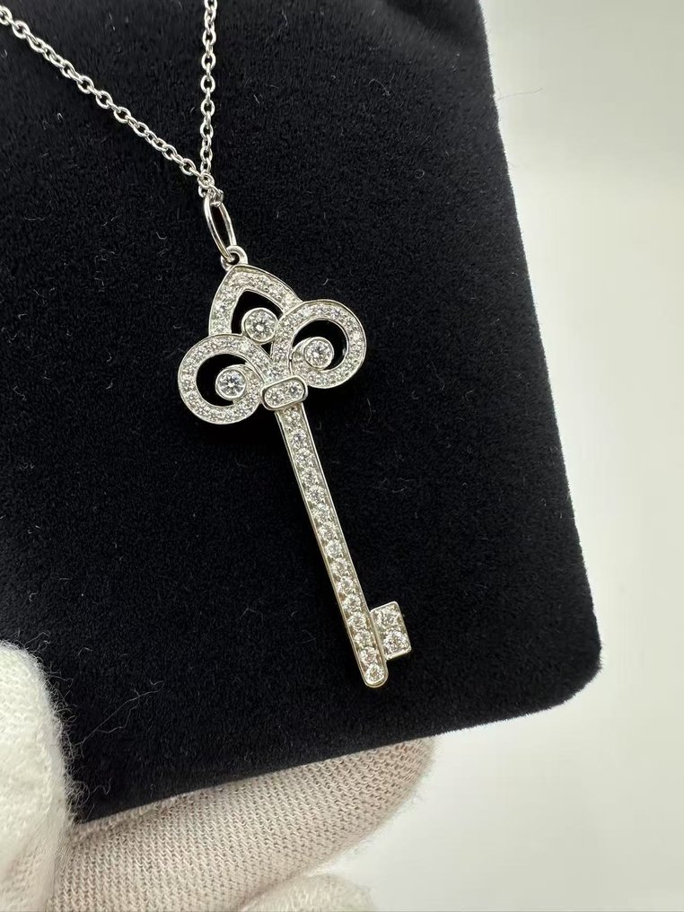 Tiffany & Co. - 頸鏈 - 18 克拉 白金 #4.3
