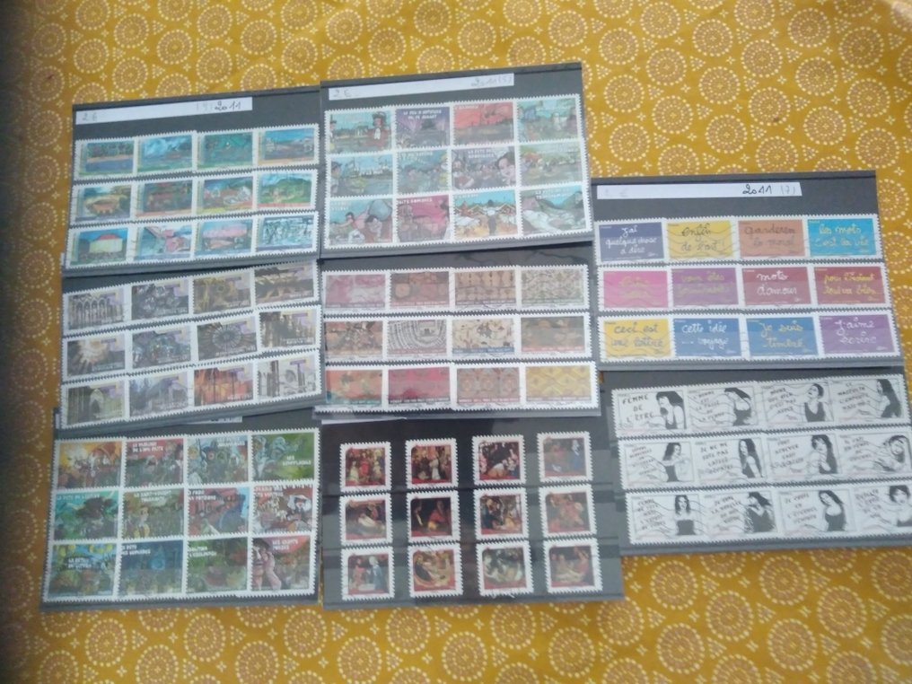 法國 2010/2024 - 法国，精选136个不同系列，完整品相，估价超过1230欧元，包含1632枚不同的邮票。 - Yvert et tellier 2024 #2.1