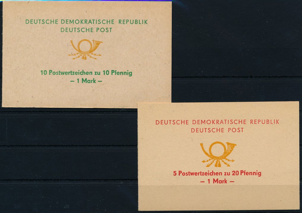 DDR 1971/1972 - Seltenes Angebot von zwei Sondermarkenheftchen - Michel Nr. SMHD 1 & 2 #1.0