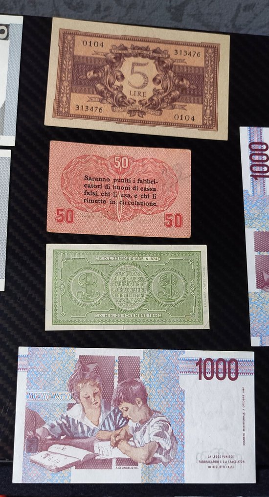 Italia. - 11 banconote - Various Dates  (Ingen reservasjonspris) #4.3