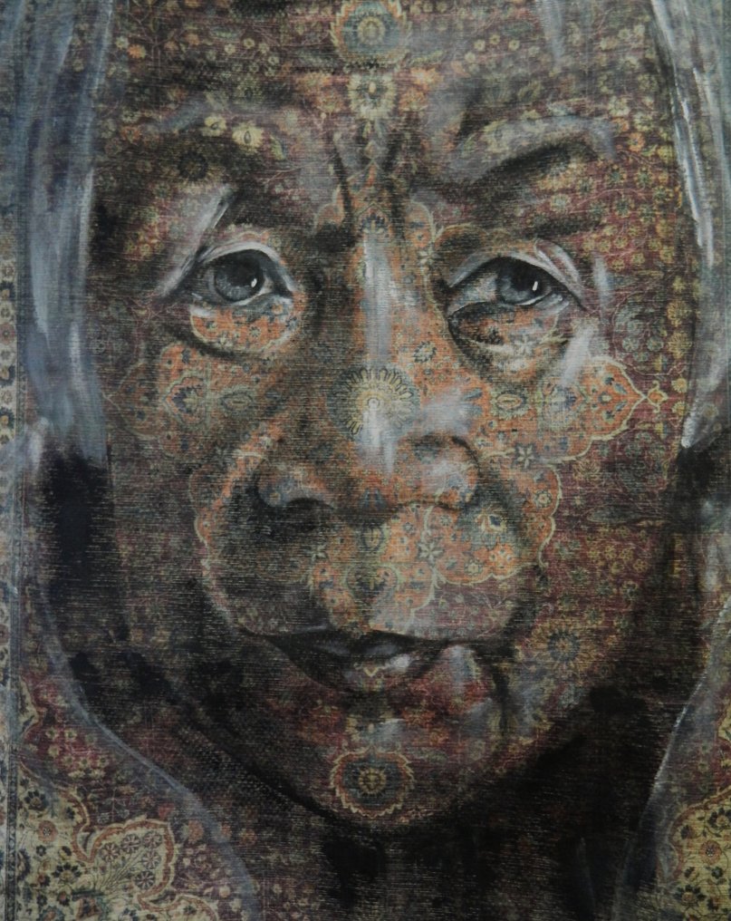 Jacqueline Klein Breteler - "Wise."-painting on a carpet-XXL #4.3