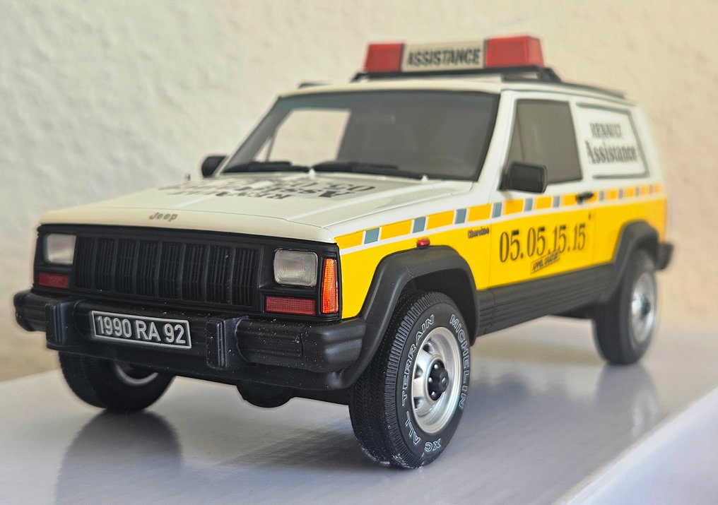 Otto Mobile 1:18 - Modell sportsbil - Jeep Cherokee (Renault Assistance) - 1989 #1.0