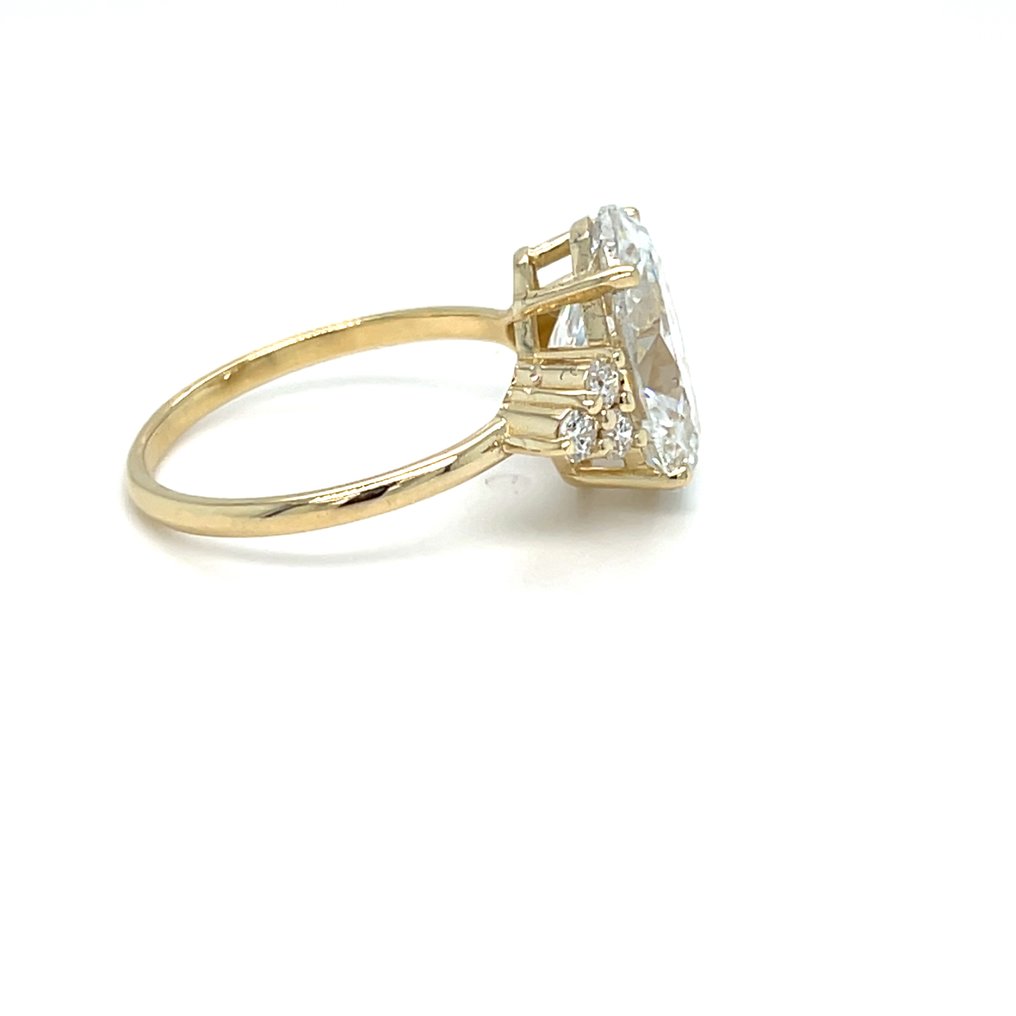 戒指 - 14K包金 黄金 -  4.23ct. tw. 钻石 (实验室培育) - 钻石 #4.3