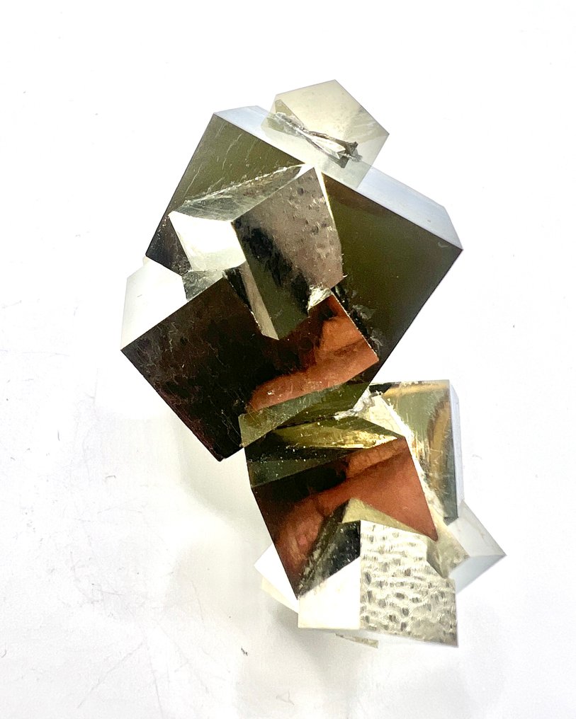 PREMIUM - Wonders - incredible radiant pyrite Crystal cluster - Height: 60 mm - Width: 40 mm- 120 g - (1) #4.3