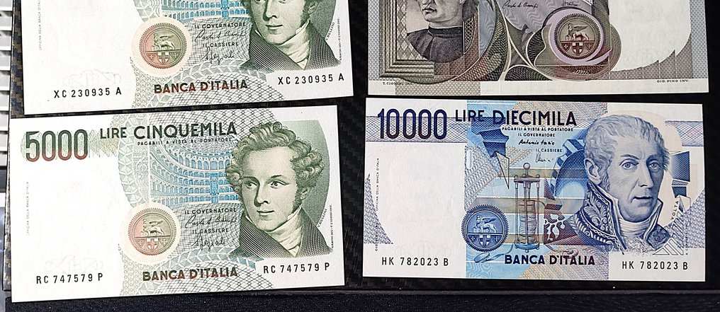 Italia. - 11 banconote - Various Dates  (Ingen reservasjonspris) #3.2