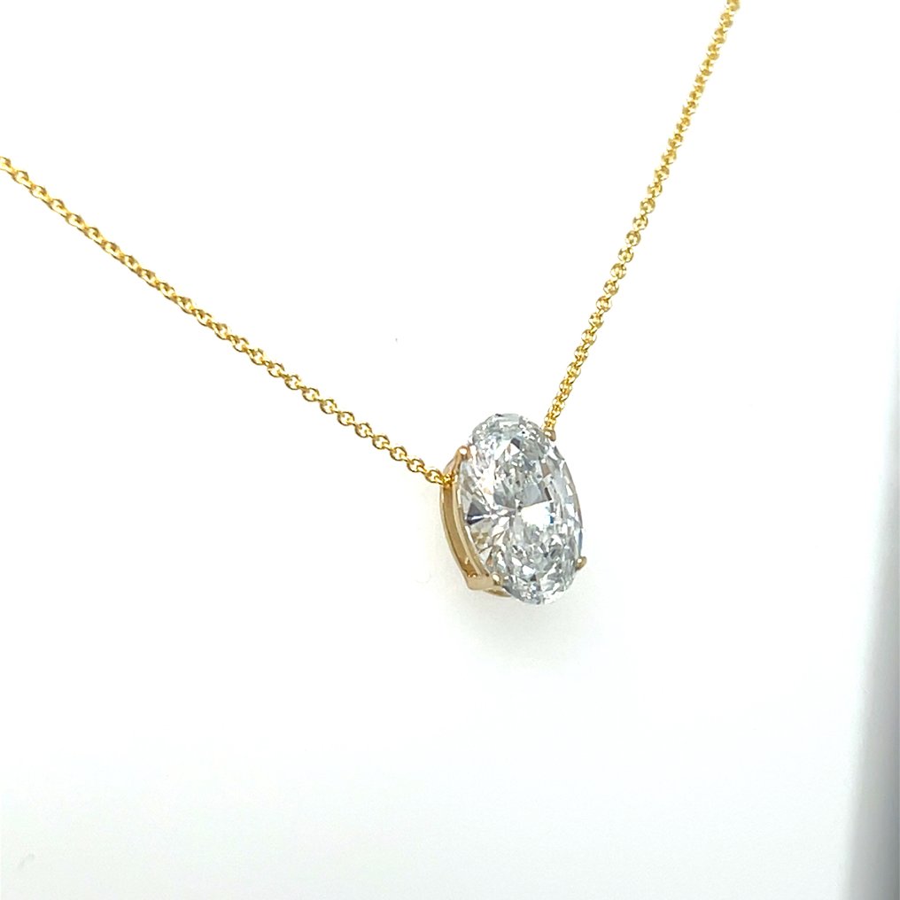 Nyaklánc - 14 kt. Sárga arany -  3.51ct. tw. Gyémánt (Laboratóriumban előállított) #2.1