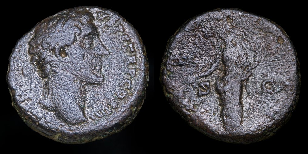 Ρωμαϊκή Αυτοκρατορία. Antoninus Pius (AD 138-161). As PAX  (χωρίς τιμή ασφαλείας) #1.0