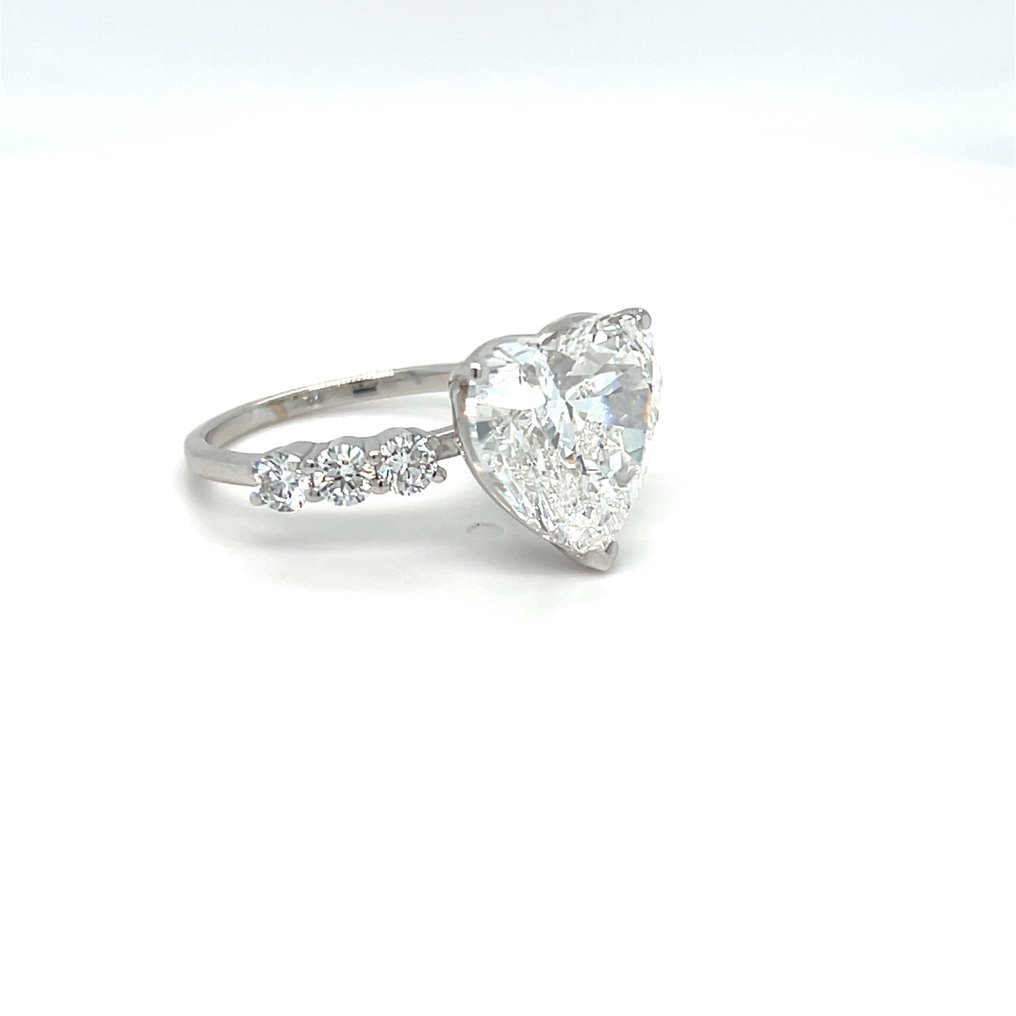 Zonder minimumprijs - Ring - 14 karaat Witgoud -  5.00ct. tw. Diamant (Lab-grown) - Diamant #4.3