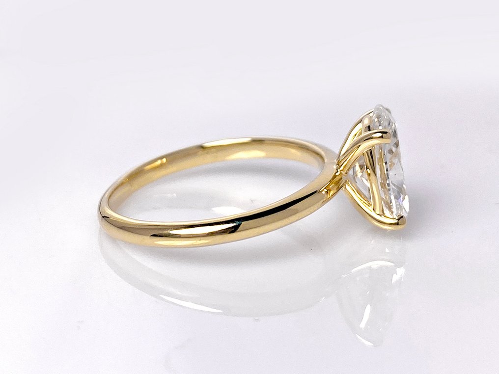 Nincs minimálár - Gyűrű - 14 kt. Sárga arany - 2.00ct. tw. Gyémánt (Laboratóriumban előállított) #3.2