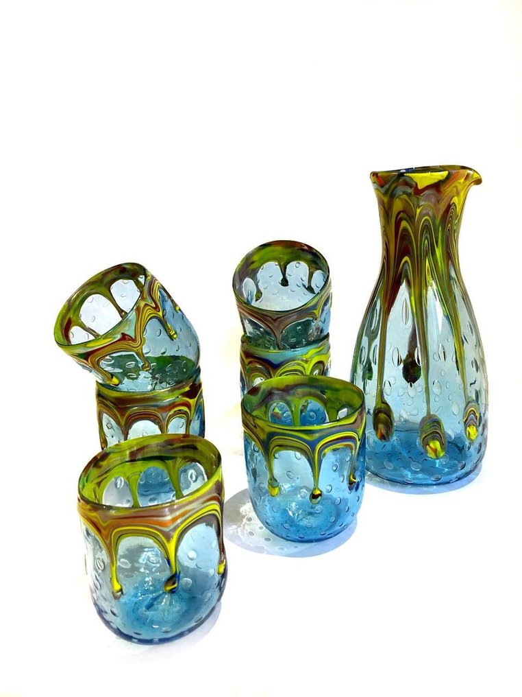 Ribes Atelier - Maryana Iskra - Drinking set (6) - Murano glass - Made by Aman in Venice #4.3