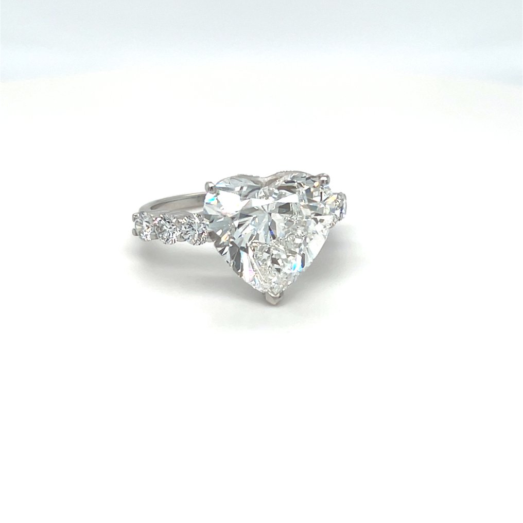 Zonder minimumprijs - Ring - 14 karaat Witgoud -  5.00ct. tw. Diamant (Lab-grown) - Diamant #1.0