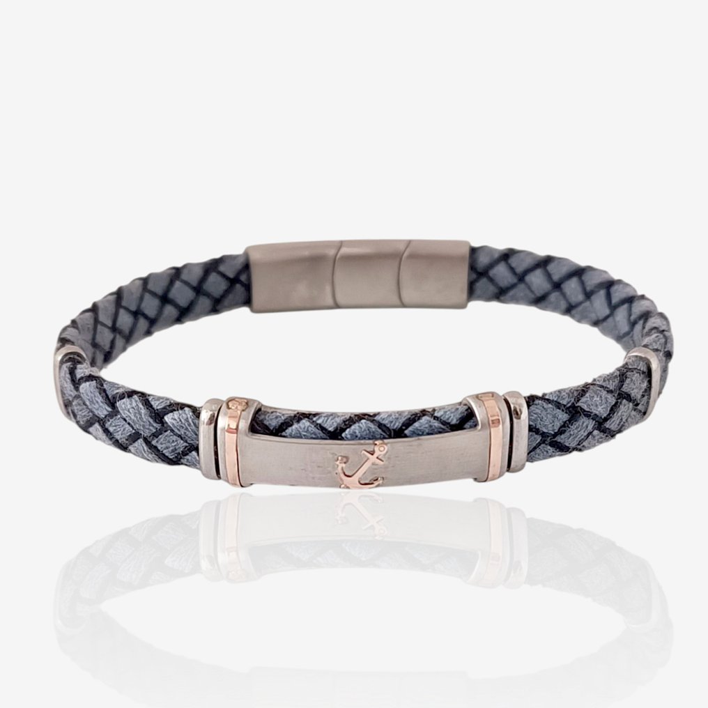 Other brand - 18 克拉 - 基础手链，采用手术不锈钢制作, 玫瑰金 - 手鈪 - 意大利制造 #1.0