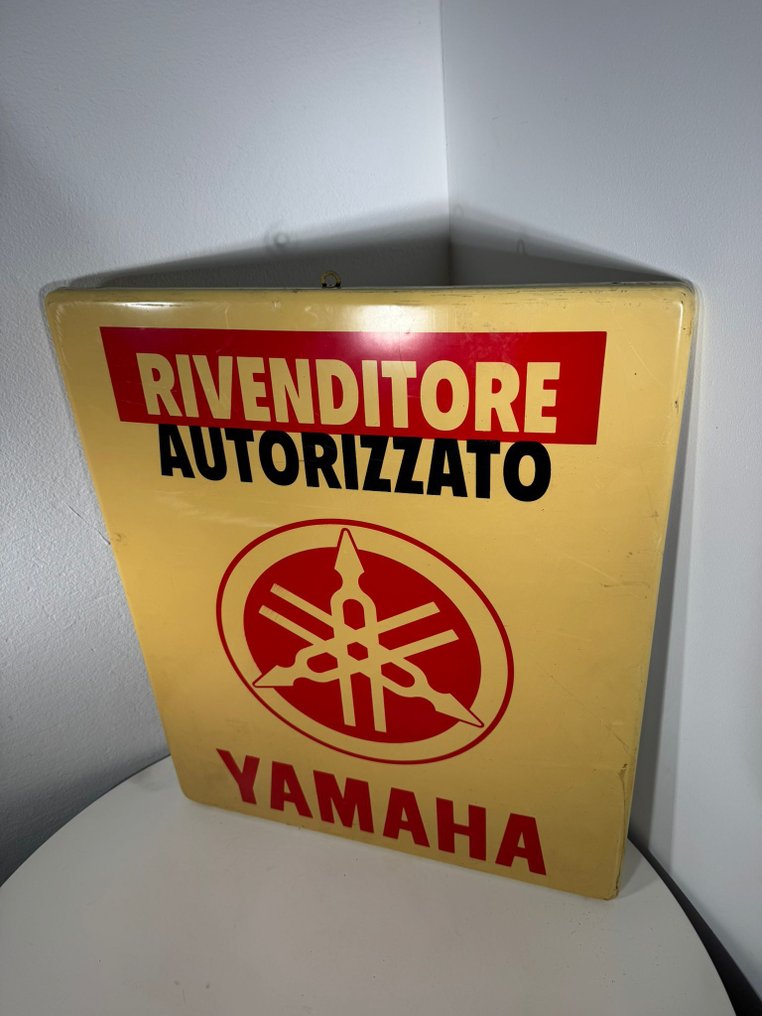 Yamaha - Vintage-Werbetafel Yamaha autorisierter Händler - Werbeschild - Metall #4.3