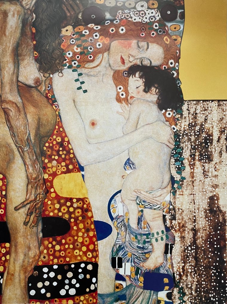 Gustav Klimt (after) - Die drei Lebensalter der Frau - Offset Lithography -  M&S licensed print #1.0